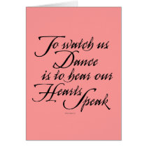 Watch Us Dance Greeting Cards