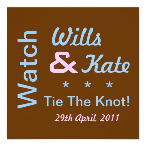 Watch Wills and Kate Tie The Knot Invitation