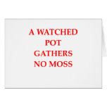 watched pot greeting card