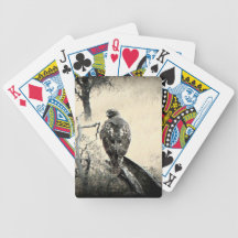 Watchful Hawk Playing Cards