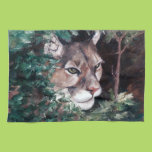 Watching Cougar American MoJo Kitchen Towel