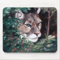 Watching Cougar Mousepad mousepads