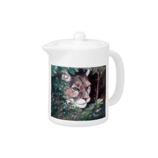 Watching Cougar zazzle_teapot