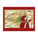 Watching Santa Post Card
