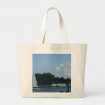 watching the boats...tote bags