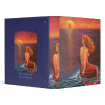 "Watching The Sunset" Mermaid Art Binder by SusanRodio "Watching The Sunset" Mermaid Art Binder