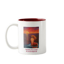 Watching The Sunset - Mermaid Art Mug