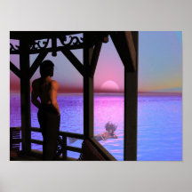 Watching The Sunset Poster
