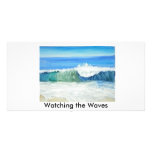 Watching the Waves 0001, Watching the Waves Customized Photo Card