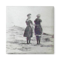 Watching the Waves Fridge Magnet