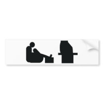 watching tv bumper stickers