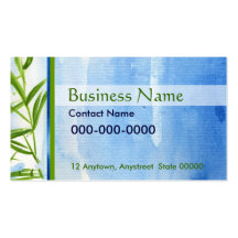 Water and Bamboo Business Card