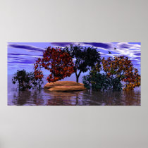 Water and Trees Surreal Poster posters