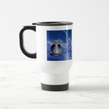 Water Angel Plastic Travel Mug