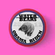 Water Bears for Obama/Biden 2012 buttons
