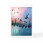 Water Birds, With Sympathy... Card - Customized