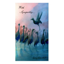 Water Birds, With  Sympathy... - Customized Business Card Template