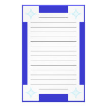 Water (blue) stationery