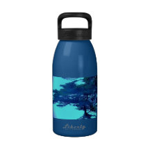 Water bottle. Blue Utopia