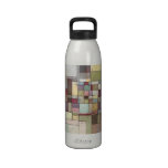 Water Bottle - Dawn Beach Lattice Abstract water bottles