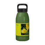 Water Bottle, Happy Retirement, Yellow Flowers