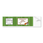 Water Bottle Label All-Star Green Bumper Stickers