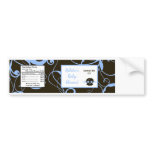 Water Bottle Label Boy Blue Punk Rock Skull Flame Bumper Sticker