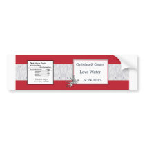 Water Bottle Label Navy Blue Dandelion Flower weed Bumper Stickers