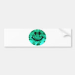 Water bubbles smiley bumper sticker