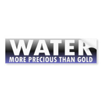 WATER bumper stickers
