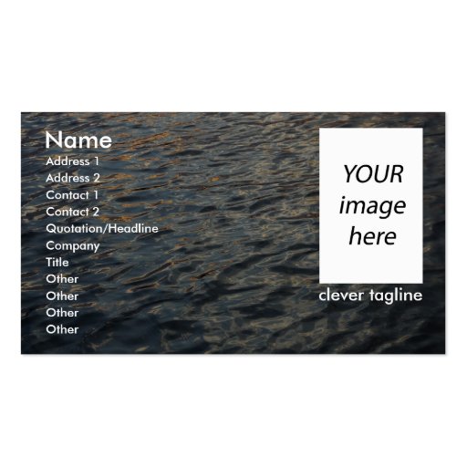 Water Business Card Template