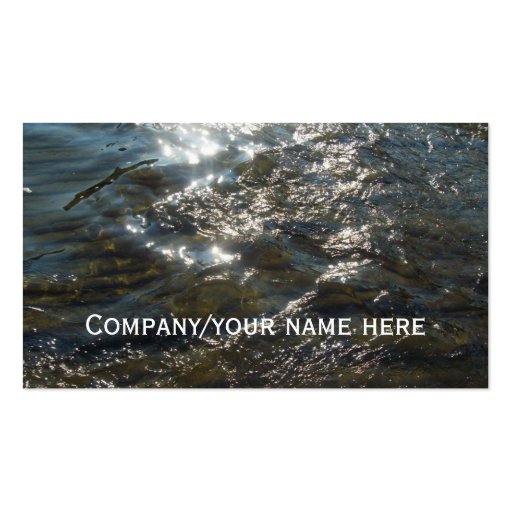 Water Business Card Templates (back side)