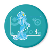 Water Chibi magnets by pandapad Water Chibi magnets