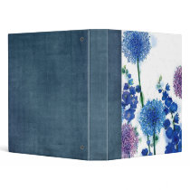 water color garden scrapbook binders