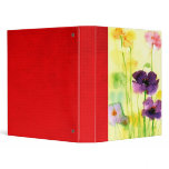 water color garden scrapbook vinyl binder