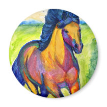 Water Color Horse magnets