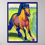 Water Color Horse Painting Posters