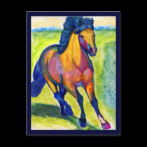 water color horse postcards by RookyStudios water color horse postcards