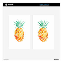 Water- Color Pineapple Skin For Kindle Fire