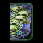 water color skull folio planners