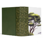 water color tree scrapbook vinyl binder
