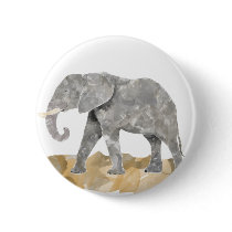 Water Colored Elephant buttons