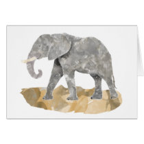Water Colored Elephant cards