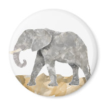 Water Colored Elephant magnets