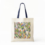 Water Colour Flowers No2 Canvas Bag