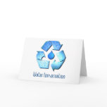 Water Conservation Greeting Card
