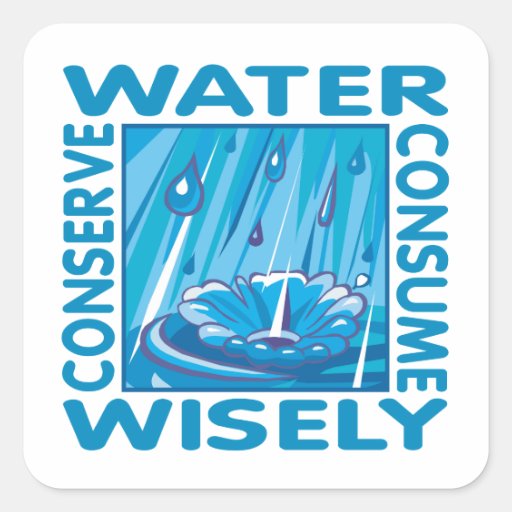 Water Conservation Sticker