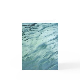 Water Deluge Abstract Note Card card