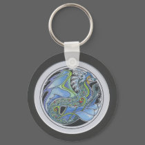 Water Dragon Keychain by smilodonart Water Dragon Keychain