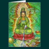 "Water Dragon" Kuan Yin Greeting Card cards
